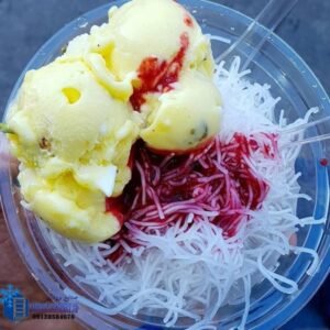 فالوده شیرازی بستنی زعفرانی